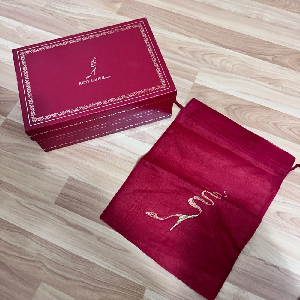 Rene Caovilla - signature box and dustbag